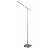 Linea Floor Lamp in Satin Steel