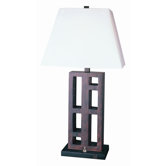 One Light Table Lamp in Bronze