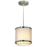 Lux 1 Light Medium Drum Foyer Pendant