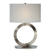 Infinity Table Lamp in Brushed Nickel