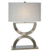 Echo Table Lamp in Brushed Nickel