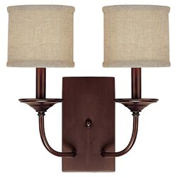 Loft 2 Light Wall Sconce in Burnished Bronze