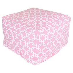 Cotton Ottoman in Pink