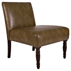Bradstreet Slipper Chair in Chocolate Brown