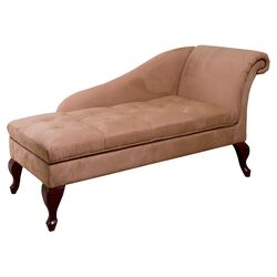 Storage Chaise Lounge in Tan