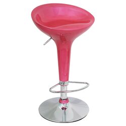 Scooper Adjustable Barstool in Pink