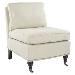 Zoey Chair in Linen White
