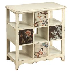 Cubby 4 Drawer Chest in Cream & Brown