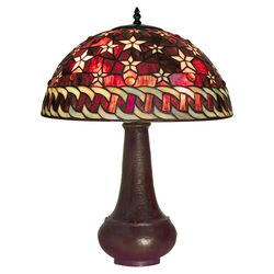 Red Star Table Lamp in Bronze