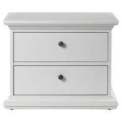 Somerset 2 Drawer Nightstand in White