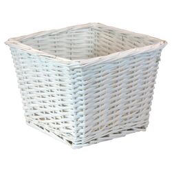 Willow Basket in White