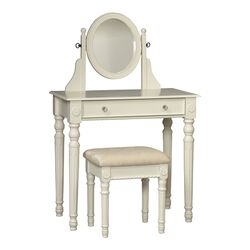 Lorraine 2 Piece Vanity Set in White