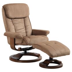 Recliner & Ottoman in Mocha