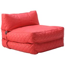 Austin Bean Bag Chair Bed in Red