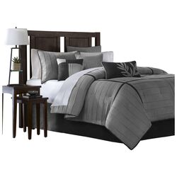 Connell 7 Piece Comforter Set in Grey