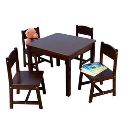 5 Piece Table & Chair Set in Espresso