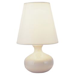 Ceramic Round Table Lamp in Ivory