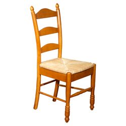 Ladderback Side Chair in Oak & Natural (Set of 2)