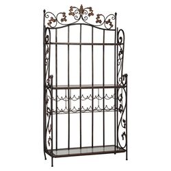 Claremont Storage Baker's Rack in Bronze