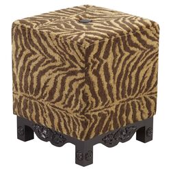 Safari Ottoman in Brown