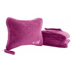 Nap Sac 2 Piece Blanket & Pillow Set in Rose Pink