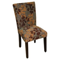 Classic Parsons Chair in Brown & Tan