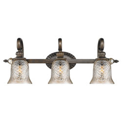 Vaughn 3 Light Wall Sconce in Burnt Sienna