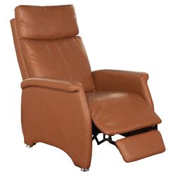 Leather Recliner in Tan