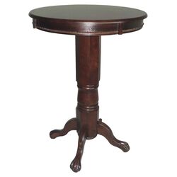 Florence Pedestal Pub Table in Cappuccino