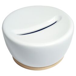 Coin Bank in White