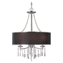 Cove 3 Light Chandelier II in Pewter