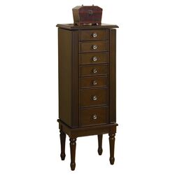 Antique Jewelry Armoire in Brown