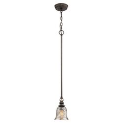 Vaughn 1 Light Mini Pendant in Burnt Sienna