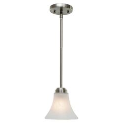 Carla 1 Light Mini Pendant in Nickel