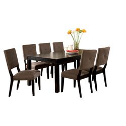 Grant 7 Piece Dining Set in Black & Gray