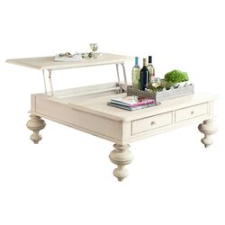 Lift-Top Coffee Table in Linen