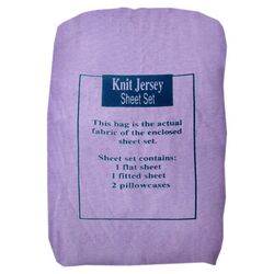 Knit Jersey Sheet Queen Set in Lavender