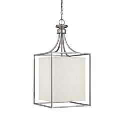 Midtown 2 Light Foyer Pendant II in Nickel