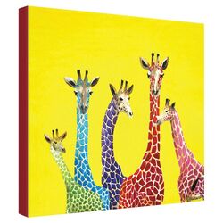 Clara Nilles Jellybean Giraffes Canvas Wall Art