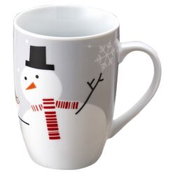 Rachael Ray Little Hoot & Snowman Mug (Set of 4)