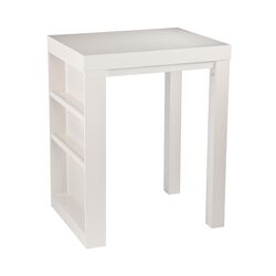 Calder Bistro Desk Table in White