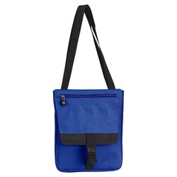 Slim Tablet Messenger Bag in Blue