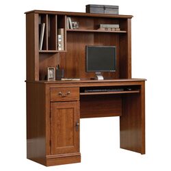Camden County Computer Desk with Hutch in Cherry