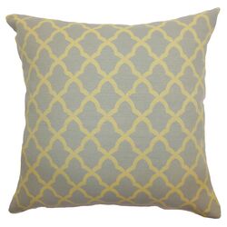 Rametta Moorish Pillow in Grey & Yellow
