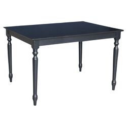 Turned Dining Table in Black II