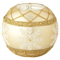 Snowflake Tealight Holder in Gold