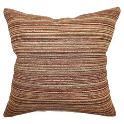 Madulf Stripes Pillow in Burgundy