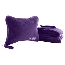 Nap Sac 2 Piece Blanket & Pillow Set in Plum Purple