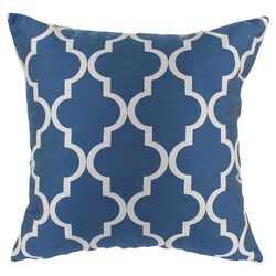 Decade Pillow in Blue & White