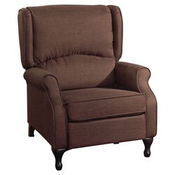 Logan Wing Recliner in Brown